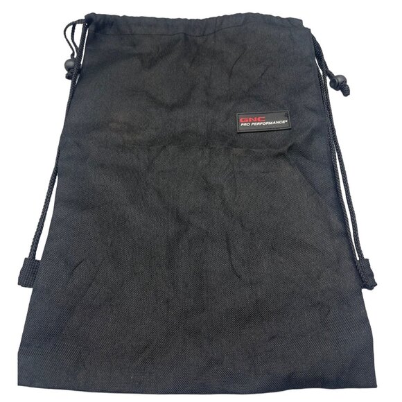 Drawstring backpack black logo GNC pro performance 17" x 11.5" READ - Picture 1 of 7